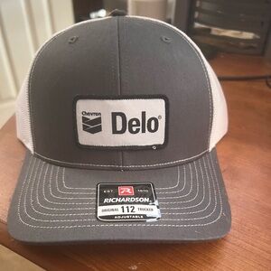 Brand new Chevron Delo trucker hat.
